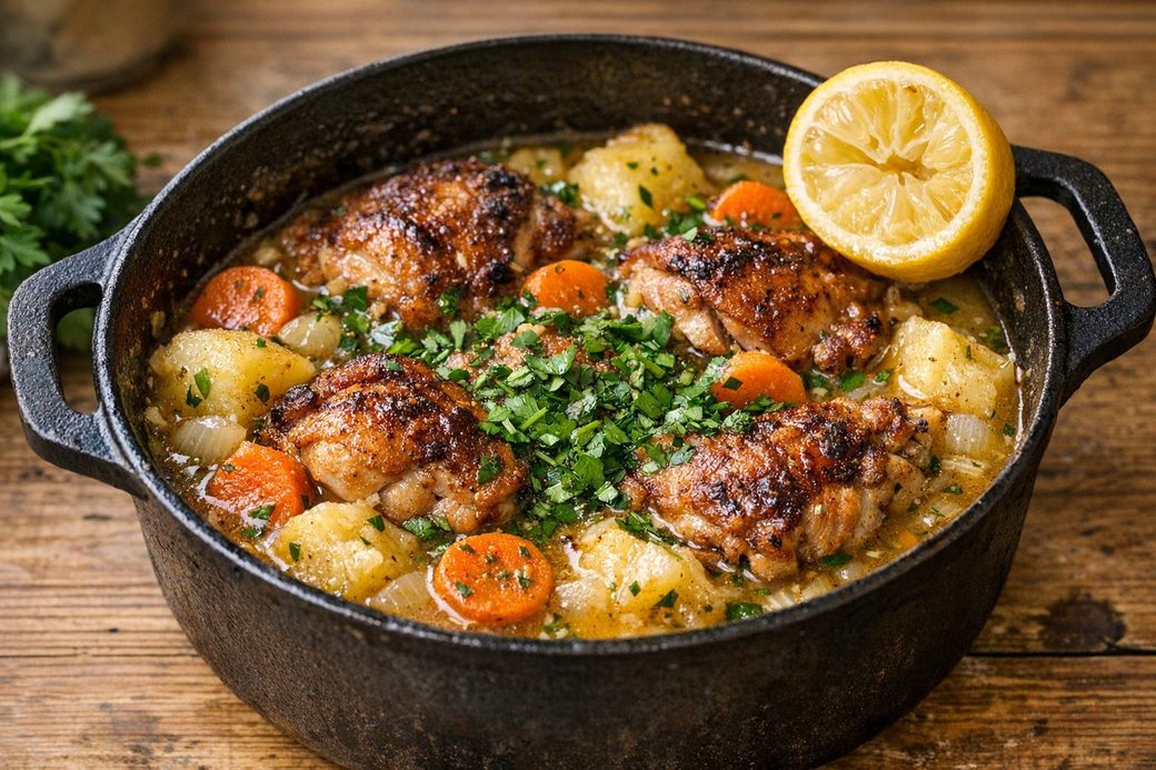 Lemon & Thyme Chicken Pot