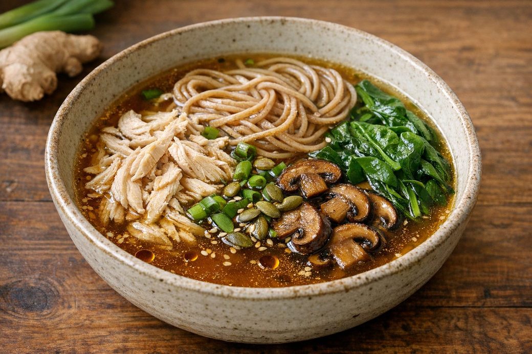 Miso Chicken Noodle Broth