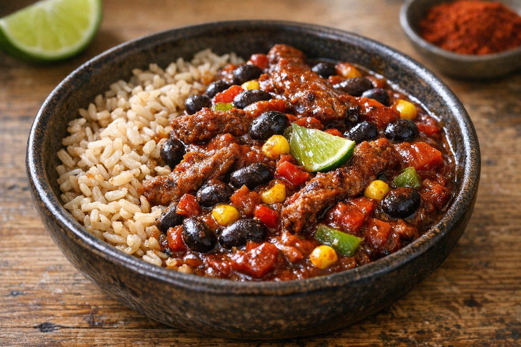Smoky Beef & Black Bean Chili Bowl