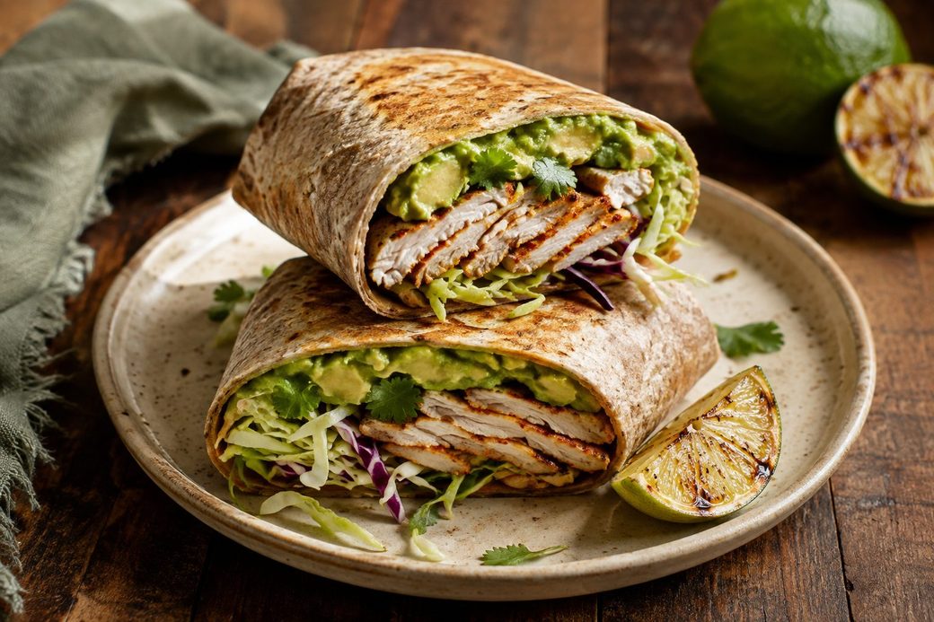 Turkey & Smashed Avocado Wrap